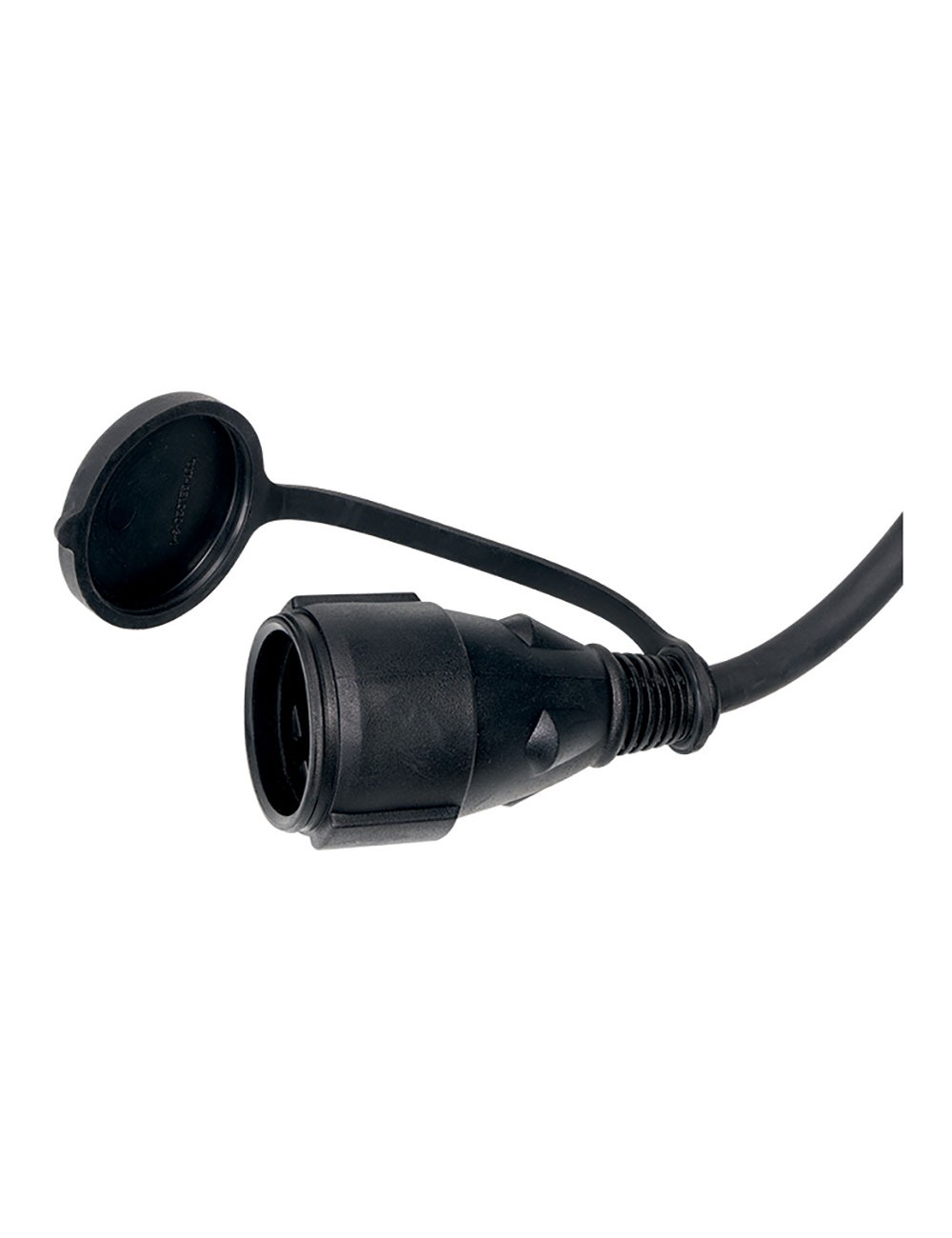 Prolongador profesional 20 m, ip44, h07rn-f 3 g 2,5 mm, 1 toma con tapa, 16 a 250 v~, negro