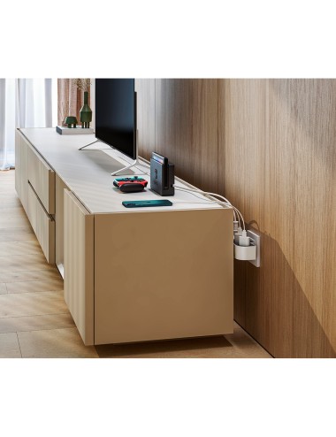 Adaptador giratorio schuko 3 tomas 16a 250 v~