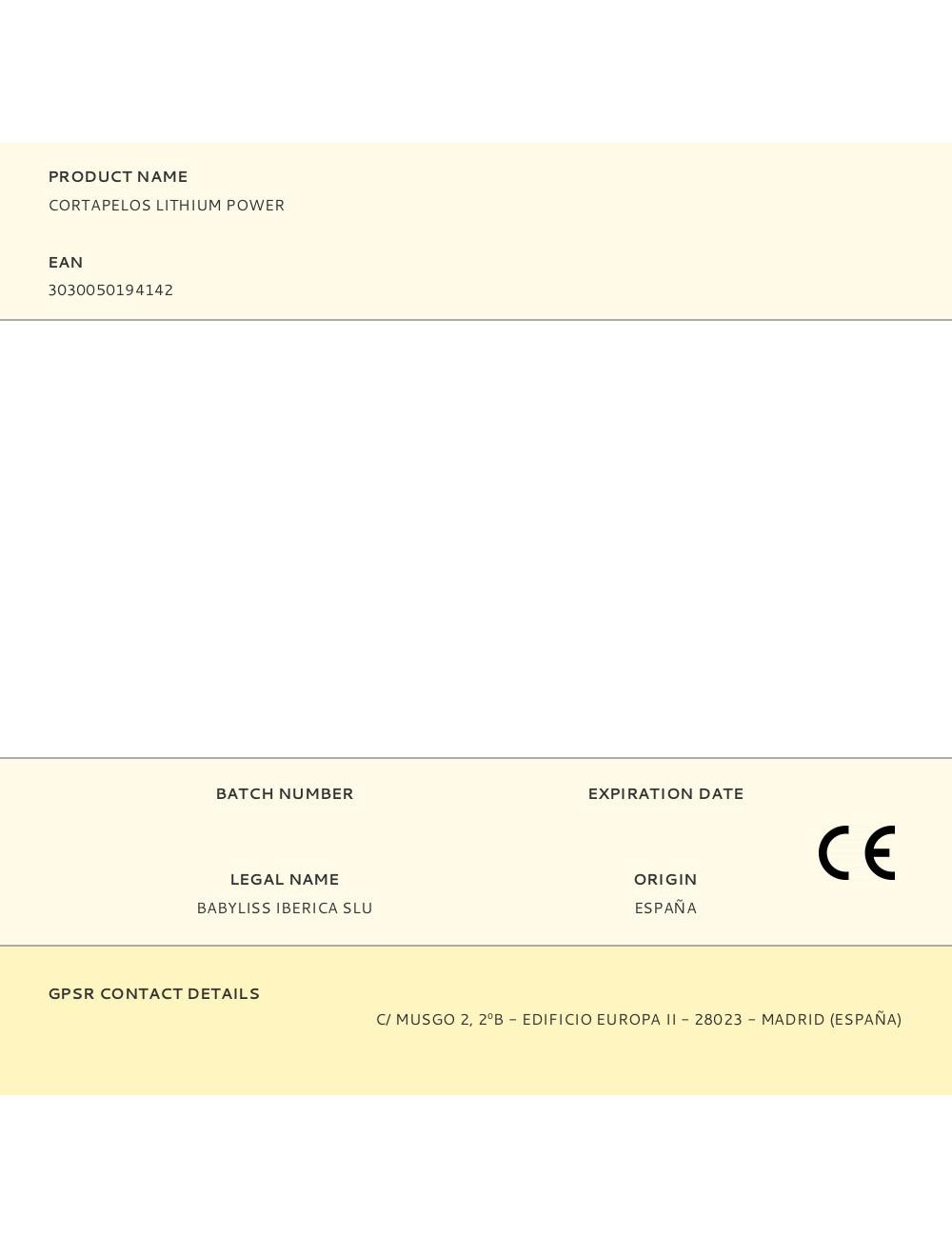 Cortapelos lithium power