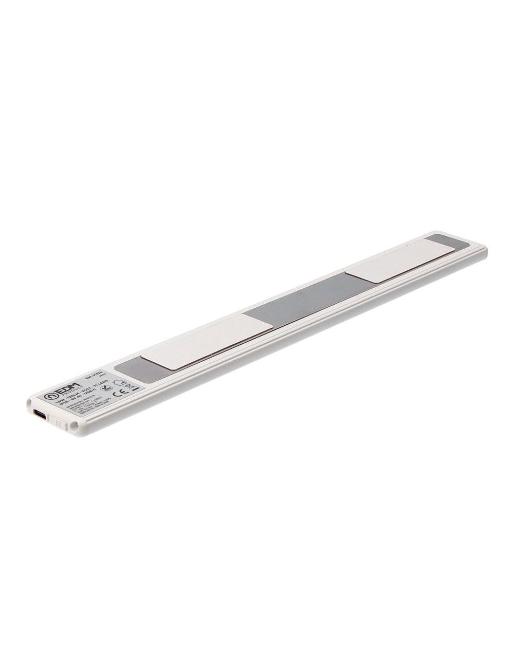 Regleta led regulable y recargable con sensor, magnética, 1,5 w, 3cct, 1500 mah, 14 x 40 x 306 mm
