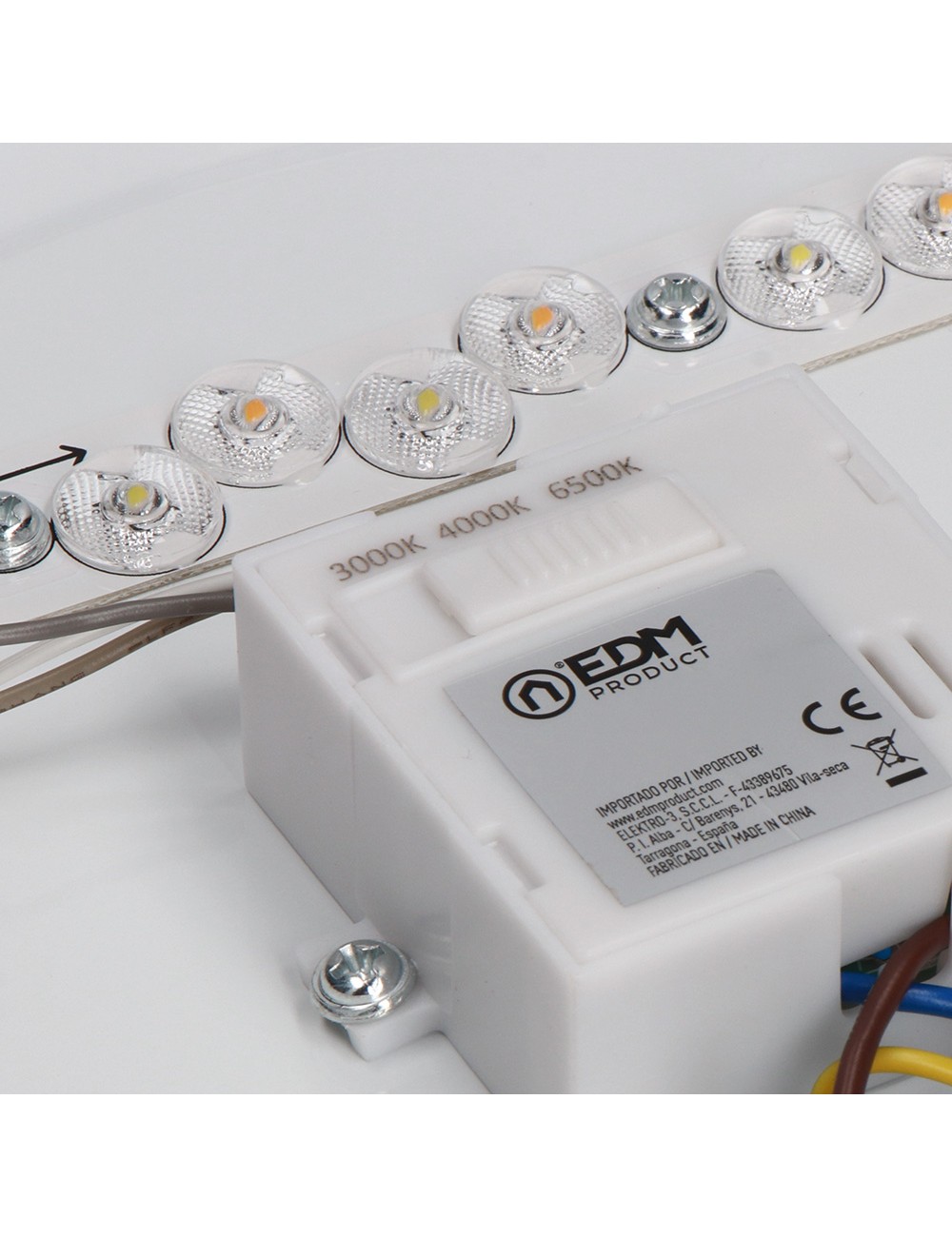 Aplique led circular de superficie 12 w 3cct 1160 lm ø26 x 6,2 cm