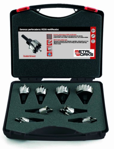 JGO CORONAS PERFORADORAS MWCP8 - 16-35 8PZ JGO CORONAS PERFORADORAS HSS 16-35 8PZ