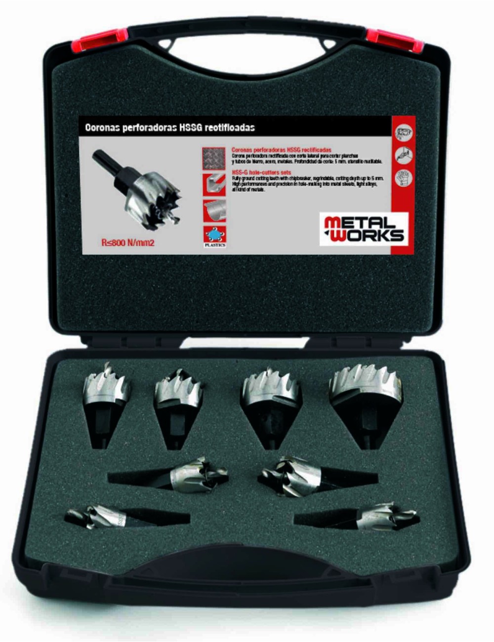 JGO CORONAS PERFORADORAS MWCP8 - 16-35 8PZ JGO CORONAS PERFORADORAS HSS 16-35 8PZ