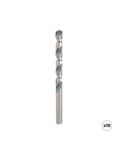 Broca hss4341 para metal, rectificada, ø5,00 x 86,00 mm, 10 uds