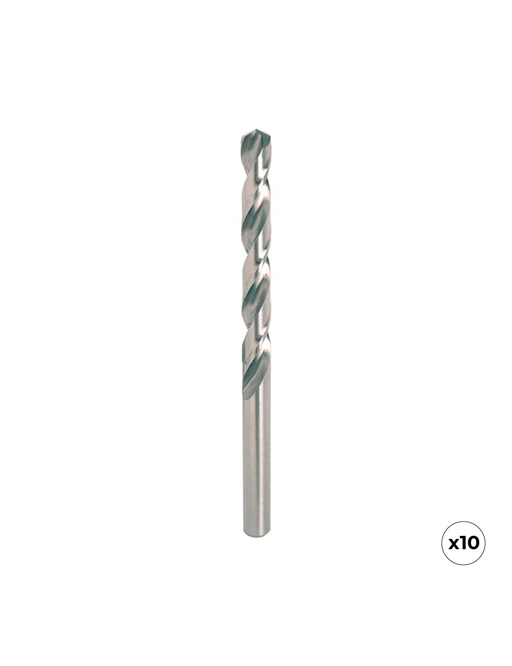 Broca hss4341 para metal, rectificada, ø5,00 x 86,00 mm, 10 uds