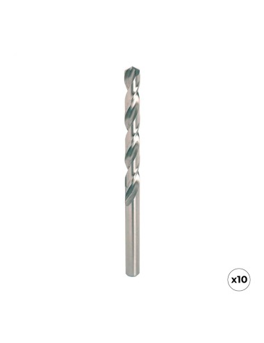 Broca hss4341 para metal, rectificada, ø6,00 x 93,00 mm, 10 uds