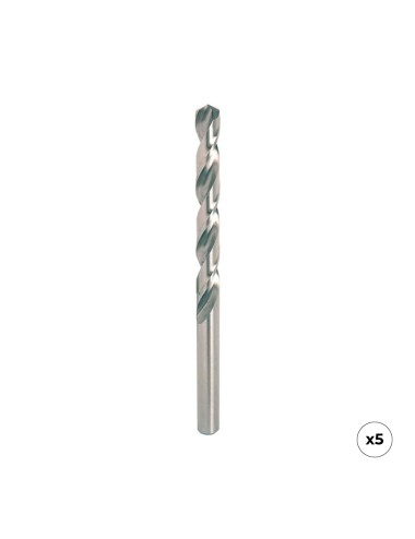 Broca hss4341 para metal, rectificada, ø2,00 x 49,00 mm, 5 uds