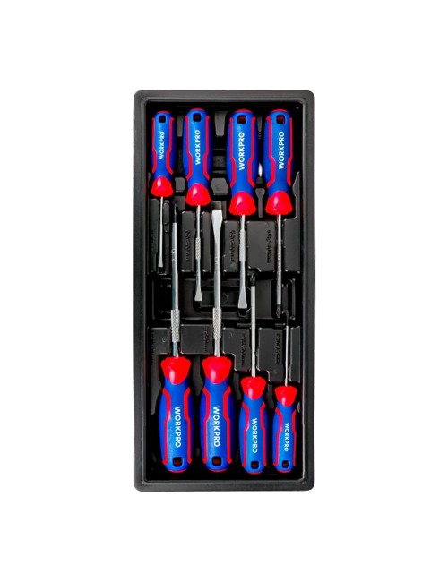 Destornilladores de 75/100/150 mm, juego 8 piezas