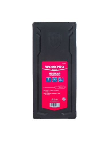 Destornilladores de 75/100/150 mm, juego 8 piezas