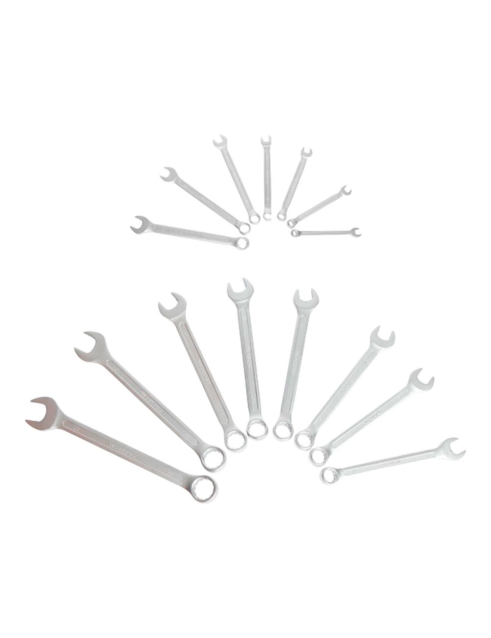 Llaves combinadas, fija - estrella, 7-22 mm, 15 piezas