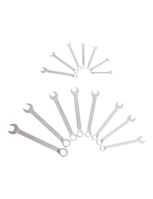 Llaves combinadas, fija - estrella, 7-22 mm, 15 piezas