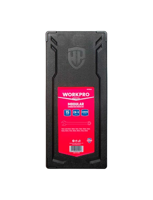 Llaves combinadas, fija - estrella, 7-22 mm, 15 piezas