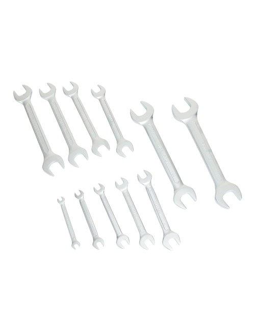 Llaves fijas de doble boca, juego 11 piezas
