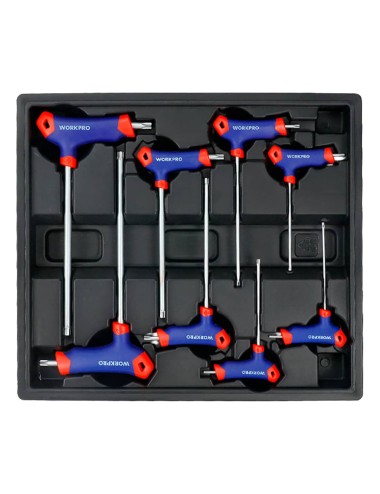 Llaves torx mango en t, t10-t50, juego 8 piezas