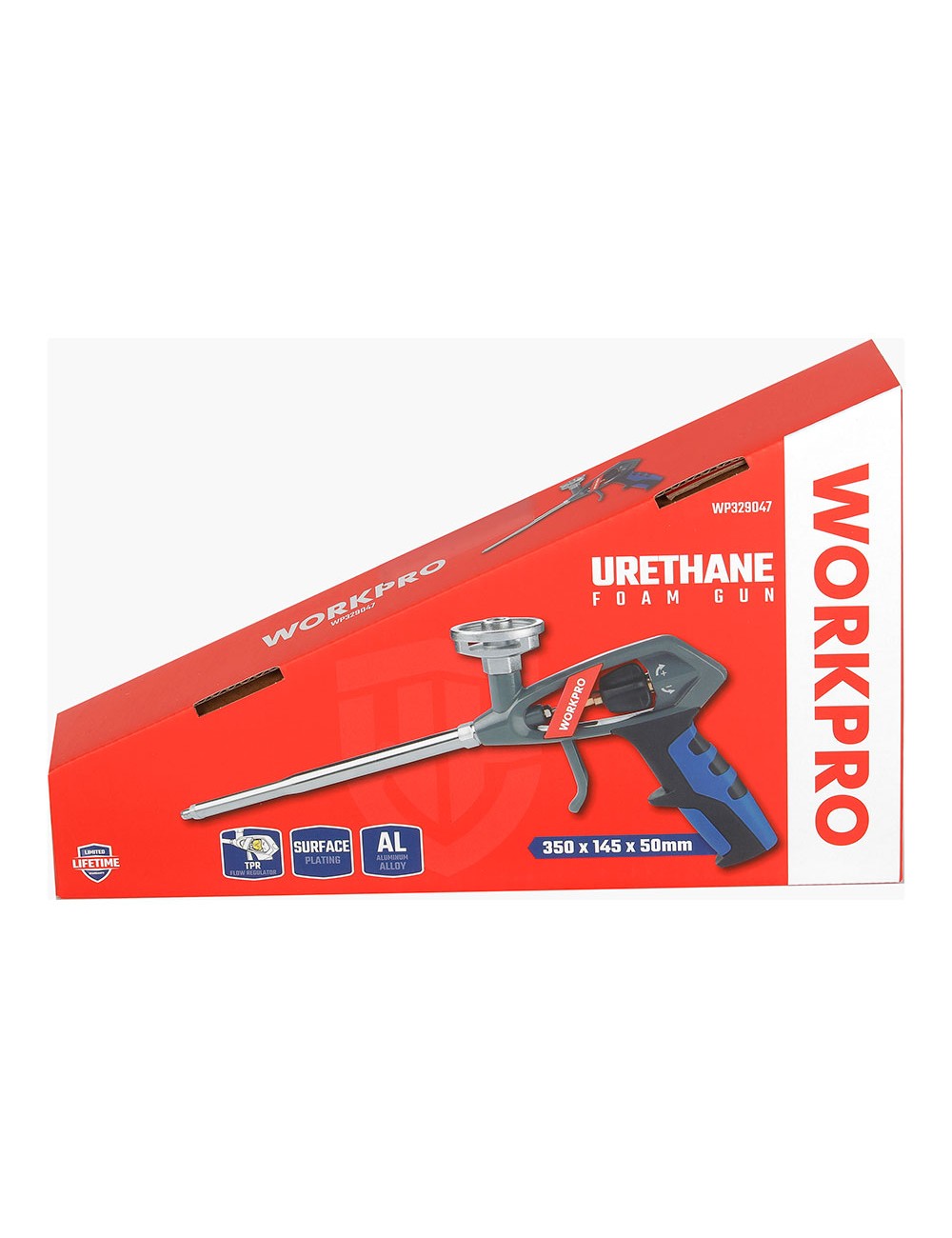 Pistola para espuma poliuretano, 350 x 145 x 50 mm