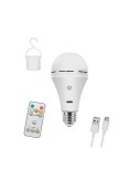 Bombilla led, recargable usb, e27, 6 w, 3cct, dimmable, 500 lm
