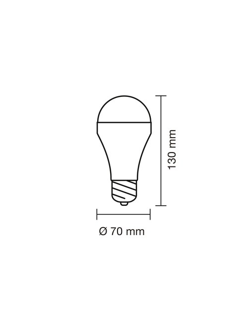 Bombilla led, recargable usb, e27, 6 w, 3cct, dimmable, 500 lm