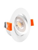 Downlight led, empotrable, redondo, sylt, 7 w, 3cct, 600 lm, color blanco, ø8,5 cm