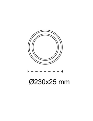 Plafón led circular, mery, 18 w, 3cct, 1782 lm, blanco, ø23 x 2,5 cm