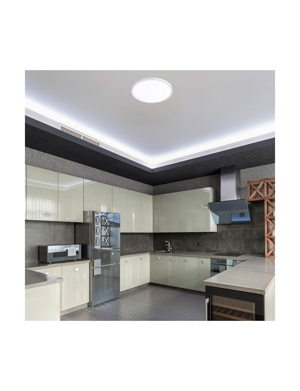 Plafón led circular, mery, 24 w, 3cct, 2420 lm, blanco, ø30 x 2,5 cm