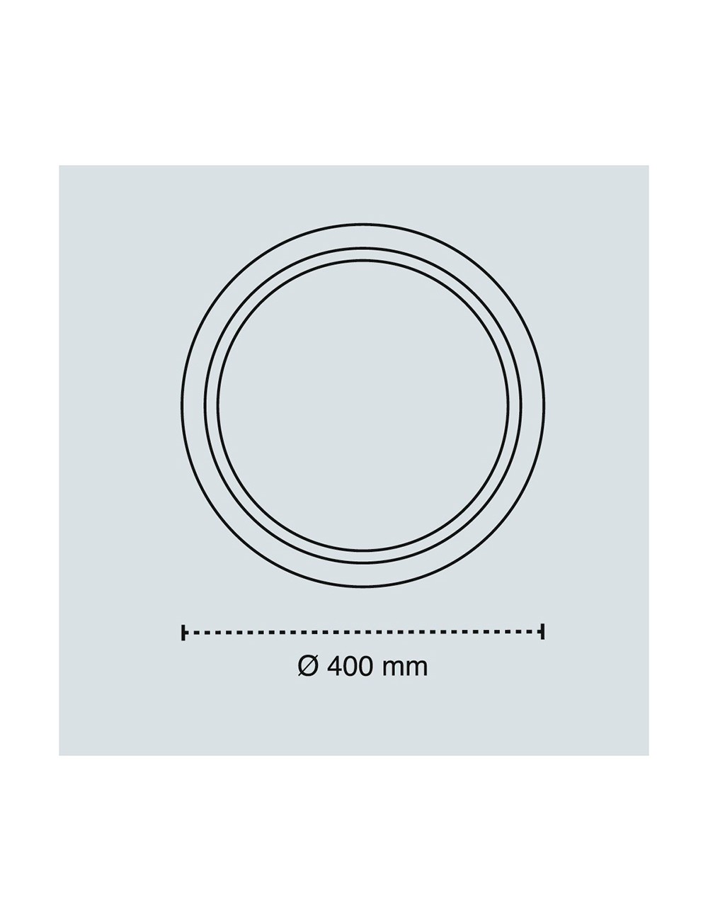 Plafón led circular, charly, 46 w, 3cct, 5060 lm, blanco, ø40 x 7 cm