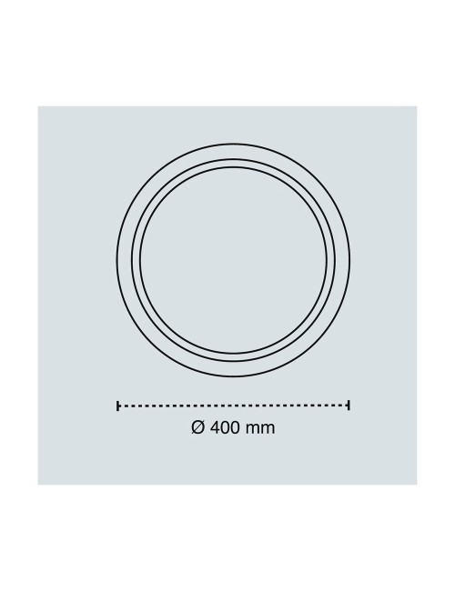 Plafón led circular, charly, 46 w, 3cct, 5060 lm, blanco, ø40 x 7 cm