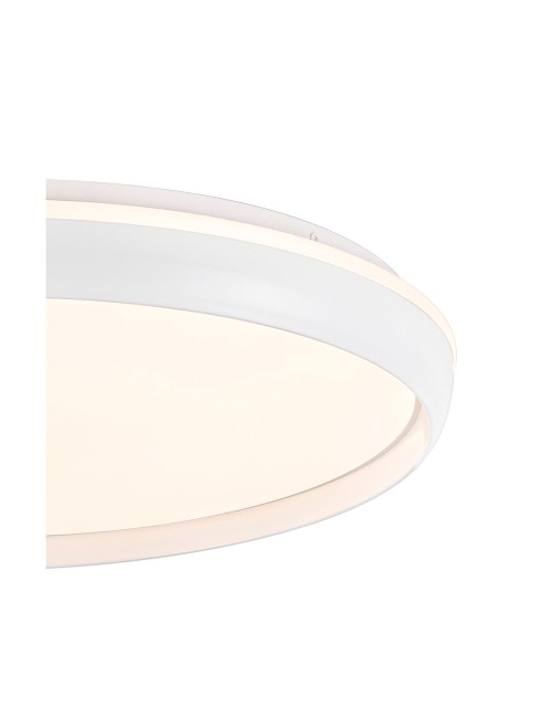 Plafón led circular, charly, 72 w, 3cct, 7290 lm, blanco, ø50 x 7 cm