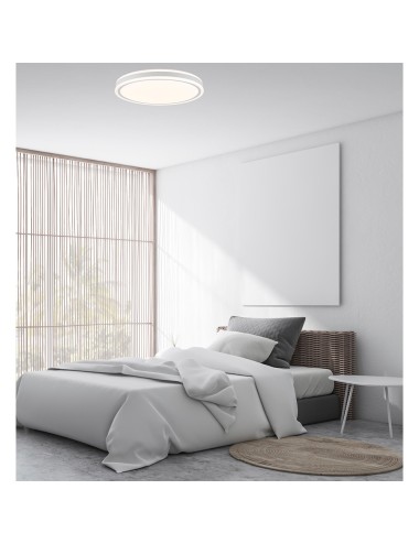Plafón led circular, targes, 46 w, 3cct, 5060 lm, blanco, ø40 x 6,5 cm