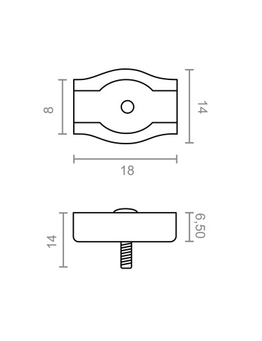 Sujetacable plano simple sjt03, 2 mm, galvanizado, blister 2 uds