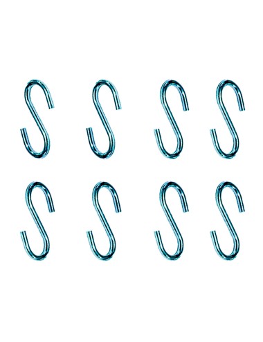 Gancho en forma de s cg23 2,2 x 25 mm, zincado, blister 8 uds