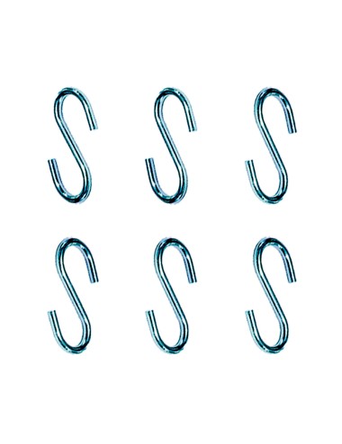 Gancho en forma de s cg23 3,5 x 35 mm, zincado, blister 6 uds