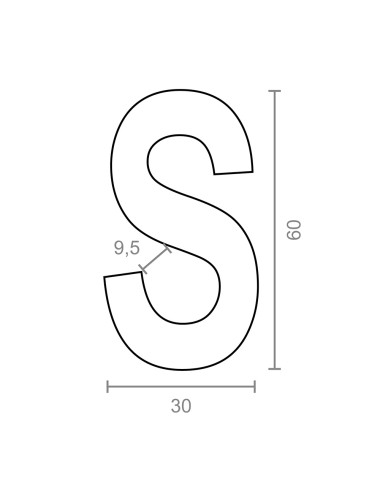 Gancho en forma de s cg23 5 x 60 mm, zincado, blister 4 uds