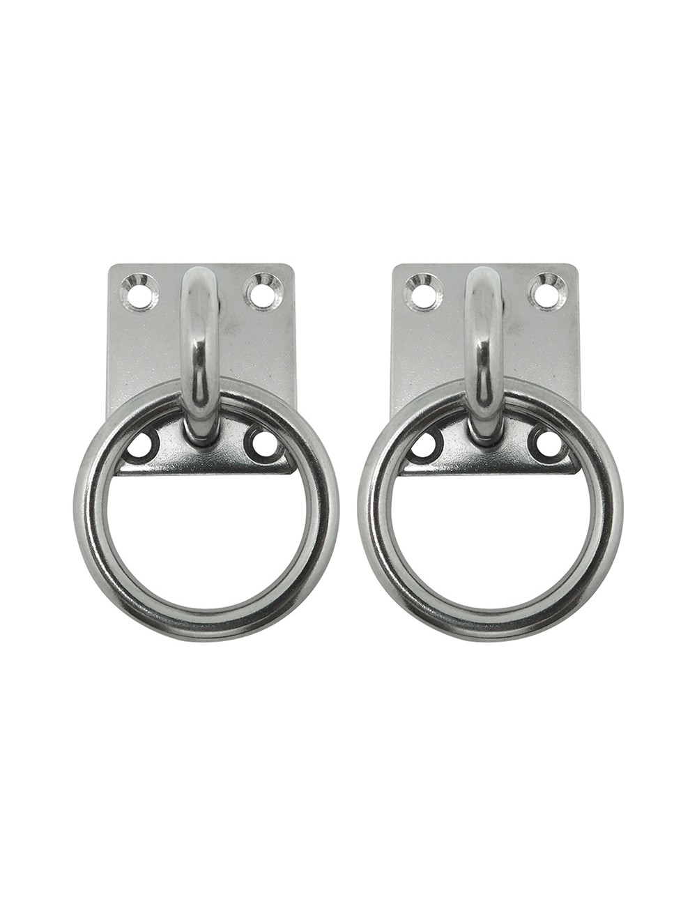 Placa amarre con anilla ap13, 6 mm, inoxidable, blister 2 uds