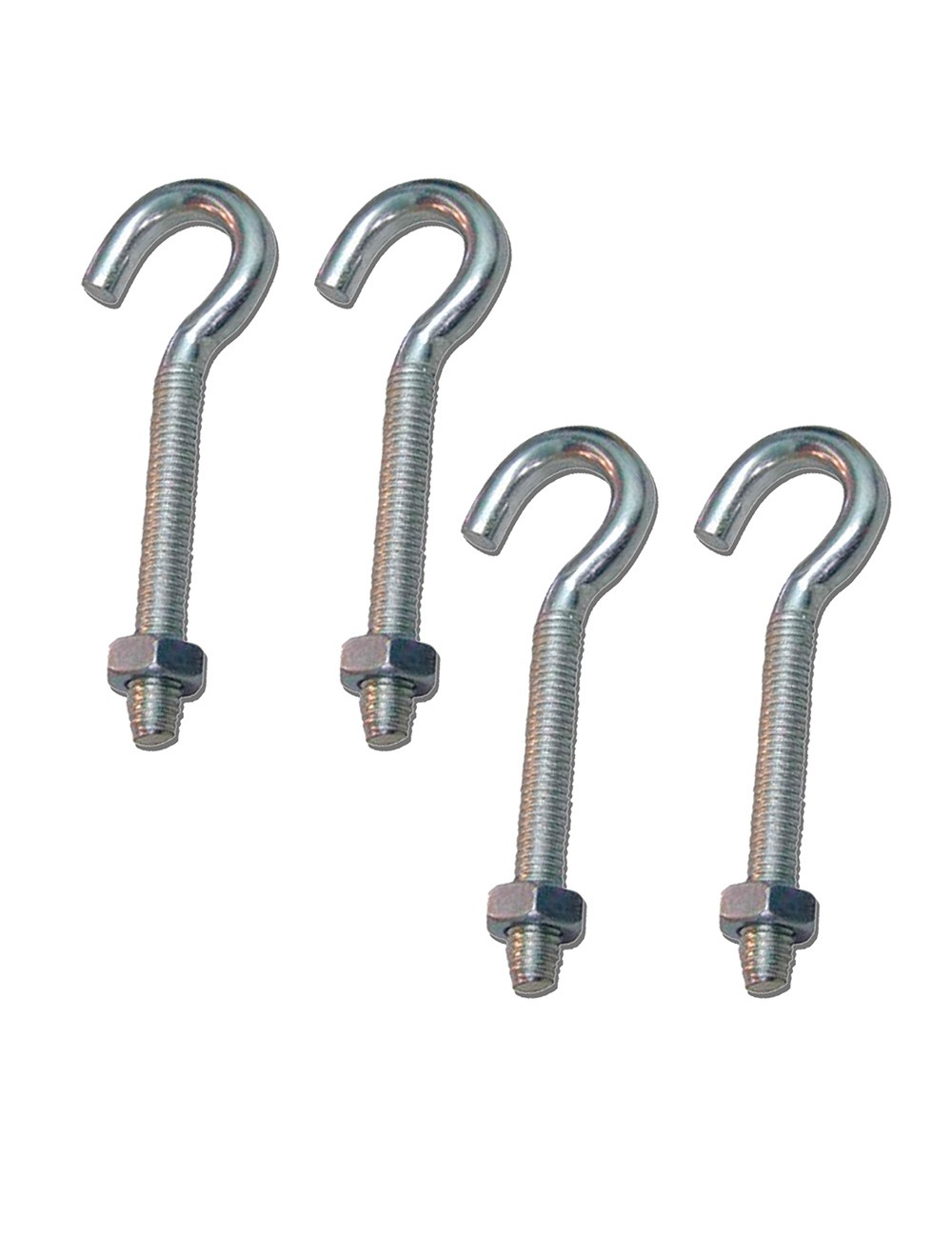 Hembrilla abierta con tuerca hm02, m3 x 30 mm, zincado, blister 4 uds