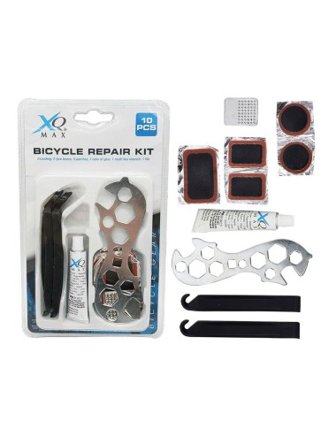 Kit básico reparación ruedas bicicleta, 10 piezas