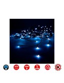 Cortina easy-connect 2x1m 10 tiras 100 leds azul 30v (interior-exterior) total 1,8w