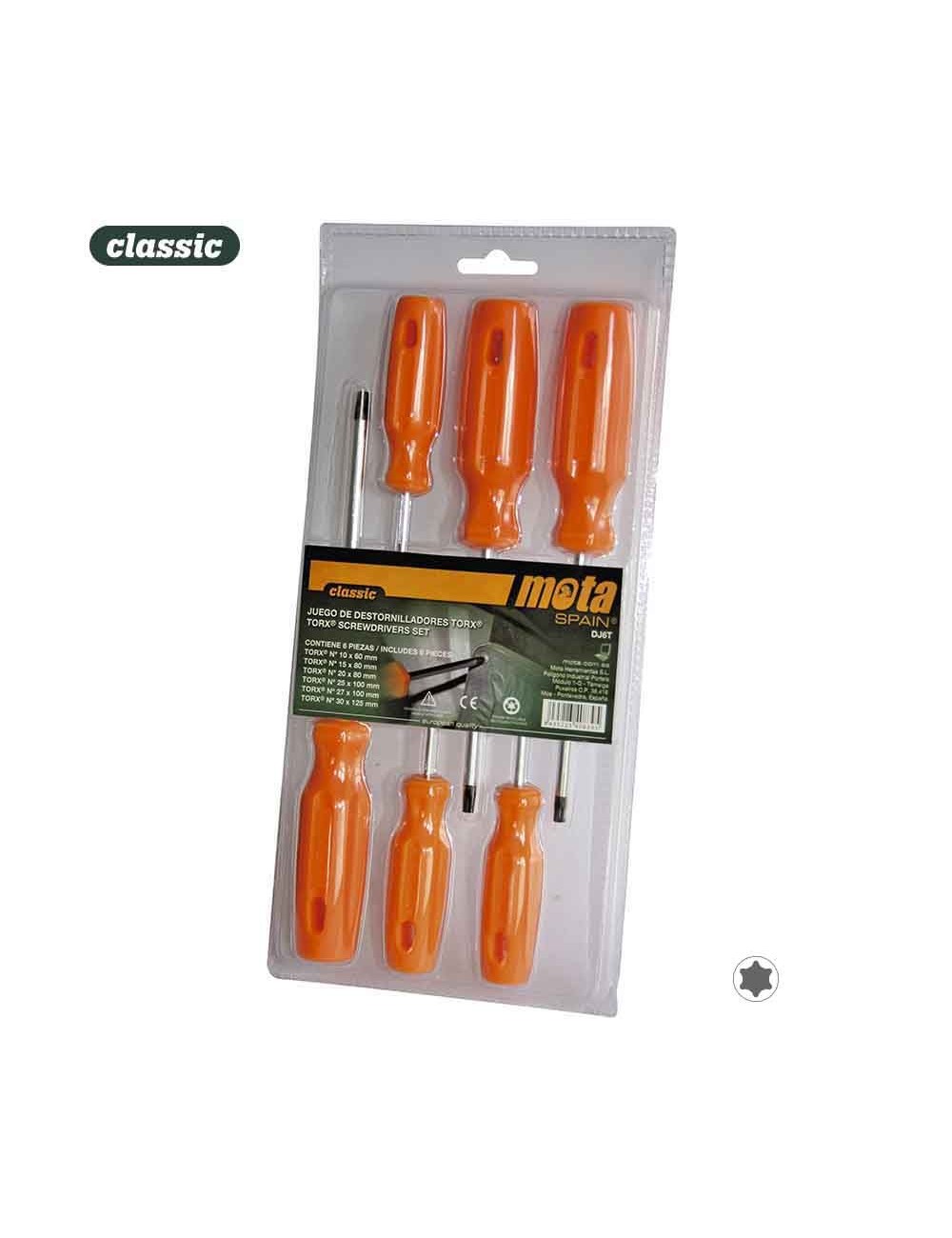 Destornilladores de carbono torx, juego de 6 piezas