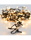 Guirnalda con función fija, uso exterior, blanco cálido, 120 leds, 9 m