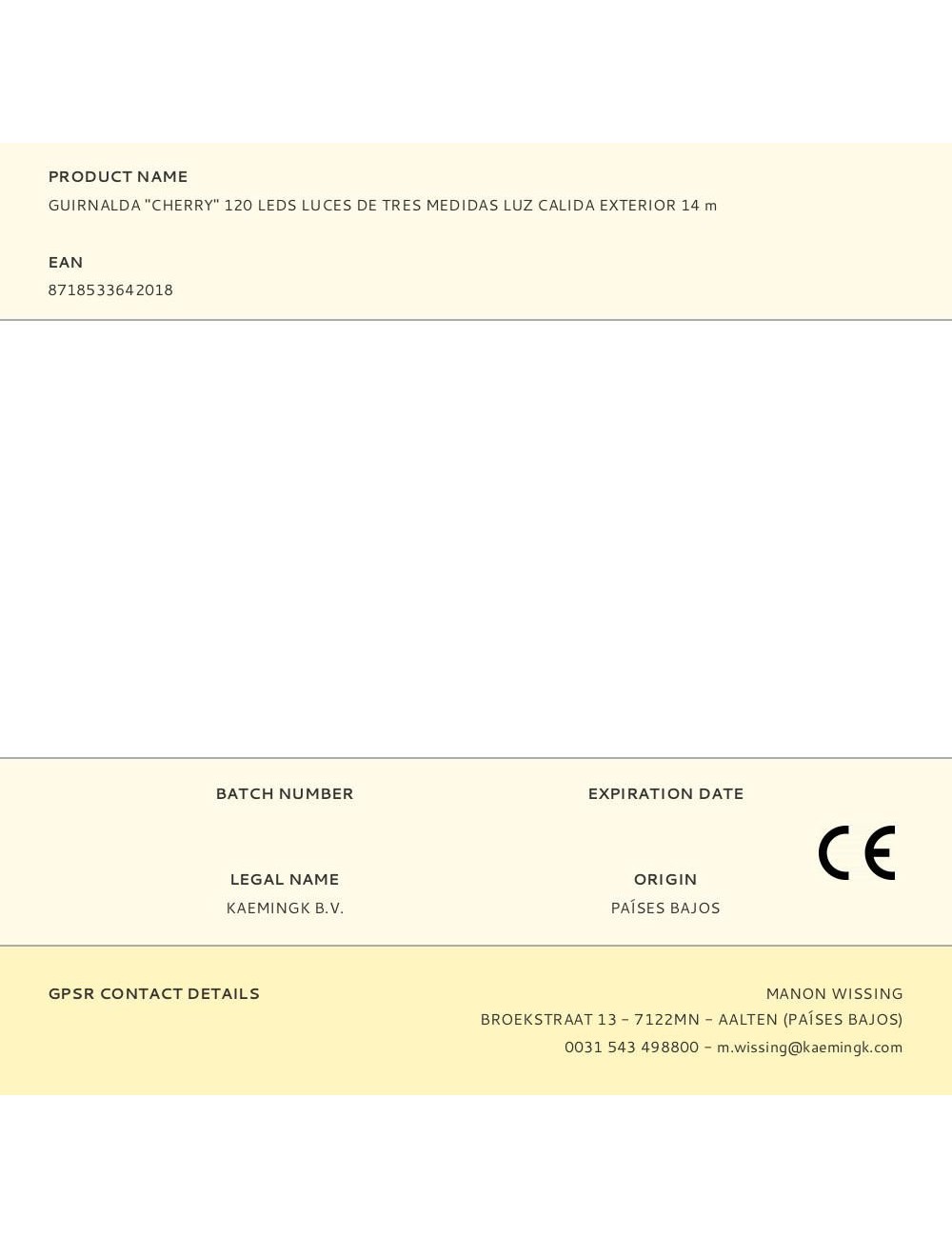 Guirnalda "cherry" 120 leds de tres medidas, luz cálida, exterior, 9 m