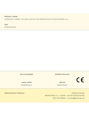 Guirnalda "cherry" 120 leds de tres medidas, multicolor, exterior, 9 m