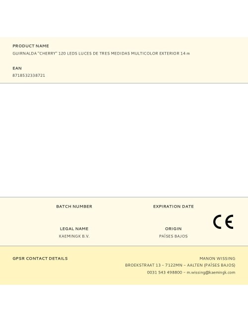 Guirnalda "cherry" 120 leds de tres medidas, multicolor, exterior, 9 m