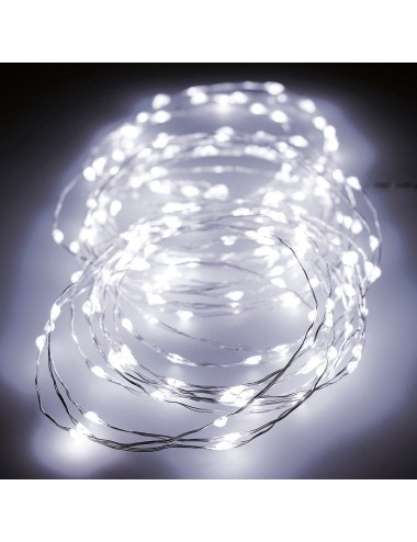 Guirnalda micro led 180 led, multifunción, luz fría, exterior, 9 m