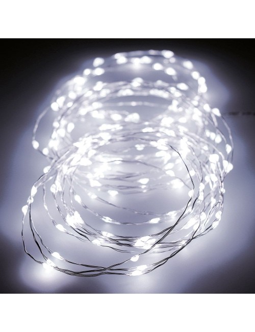 Guirnalda micro led 180 led, multifunción, luz fría, exterior, 9 m