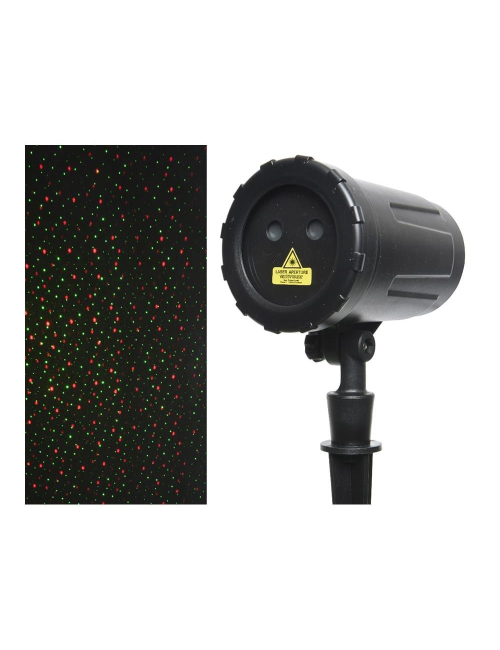 Proyector laser rotatorio 10f con programador 10x13,5x40cm