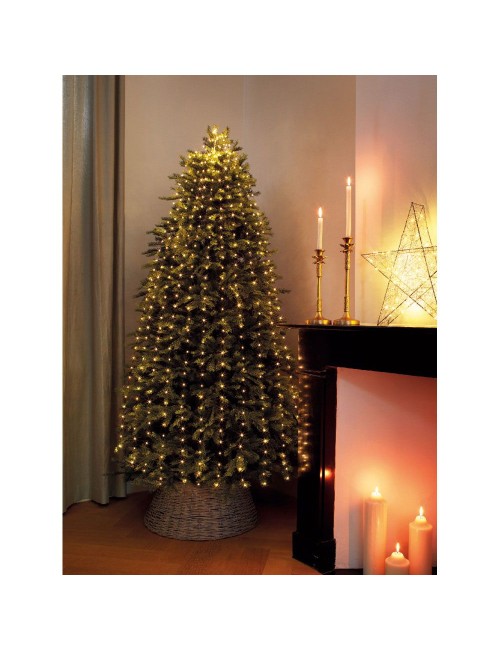 Guirnalda micro led para árbol de 180 cm, 408 leds, multicolor, exterior, 6,8 m