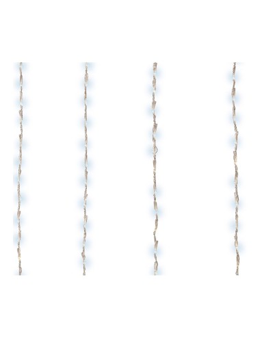 Cortina multifunción, exterior, para balcón, 220 leds, 2 x 1 m, blanco frío