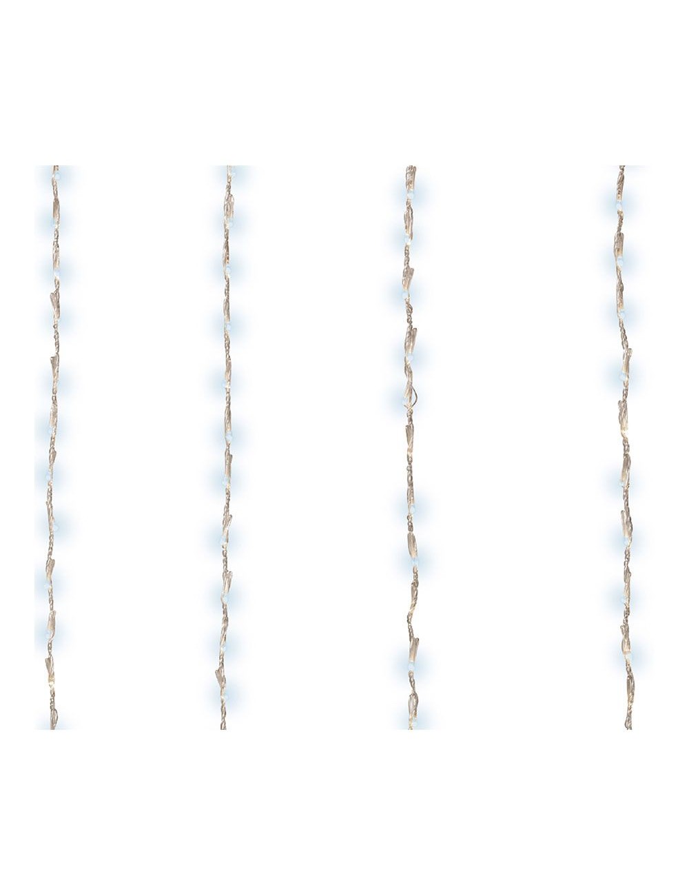 Cortina multifunción, exterior, para balcón, 220 leds, 2 x 1 m, blanco frío