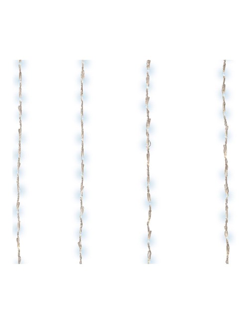 Cortina multifunción, exterior, para balcón, 220 leds, 2 x 1 m, blanco frío