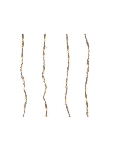 Cortina multifunción, exterior, para balcón, 220 leds, 2 x 1 m, blanco cálido