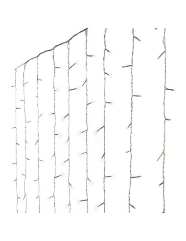 Cortina multifunción, exterior, 240 leds, 2,2 x 1,5 m, blanco frío
